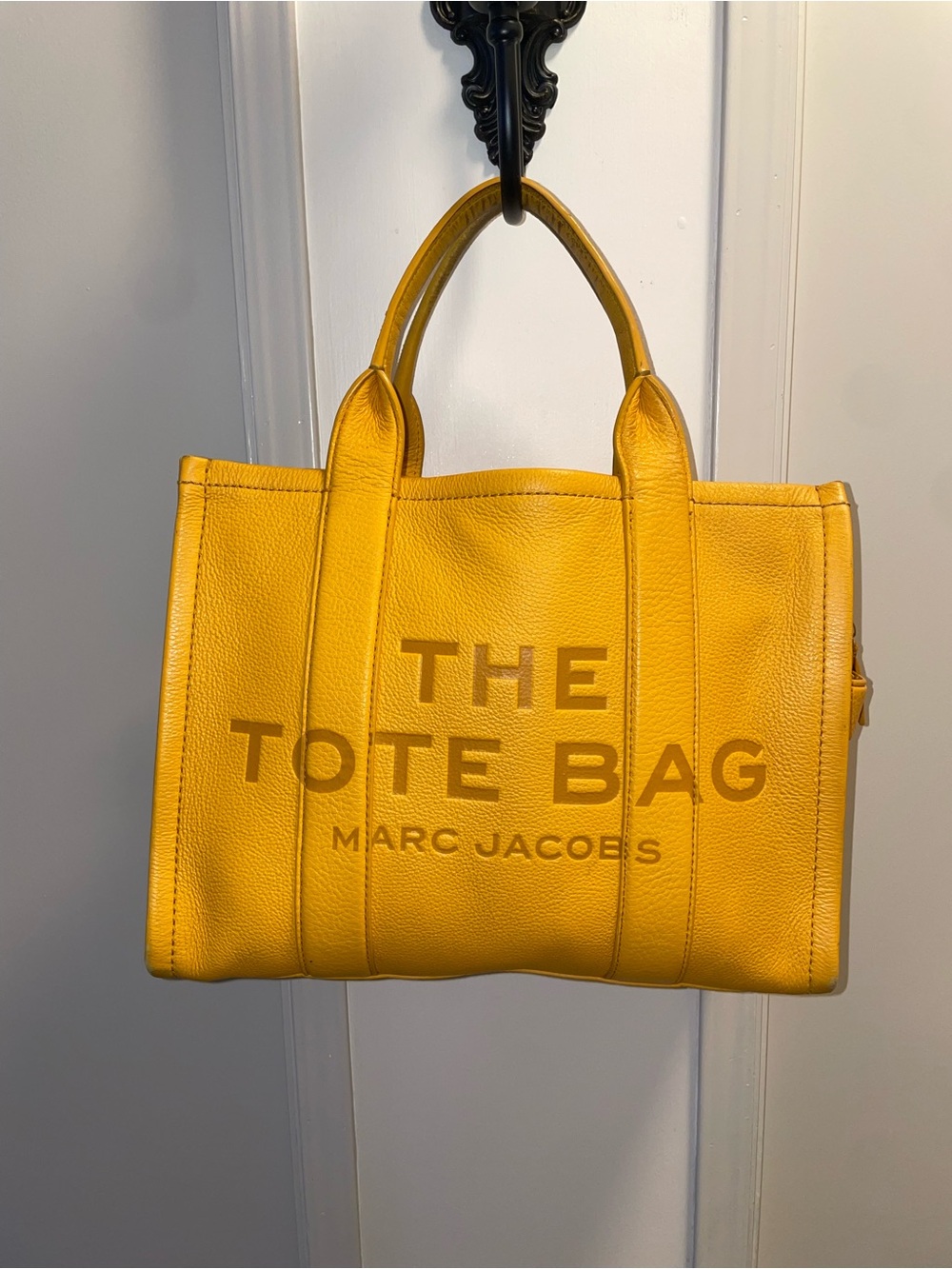 Marc Jacobs Yellow Leather The Tote Bag